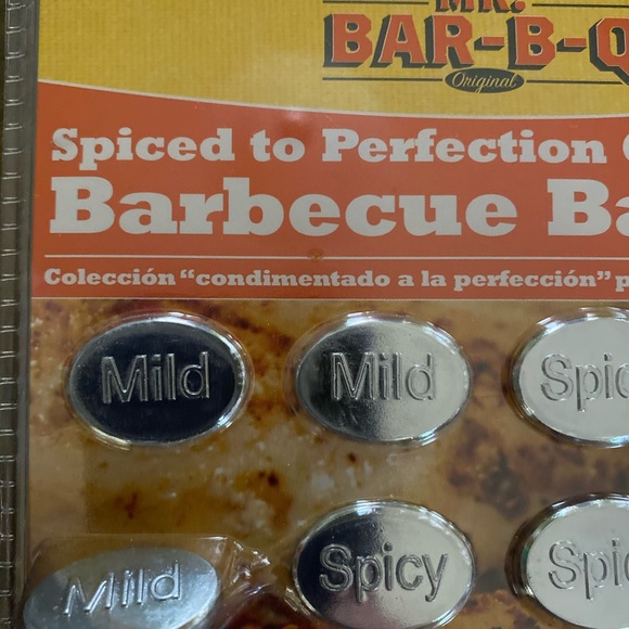 Mr. Bar-B-Q Barbecue Labels Badges 8-piece Set NWT - Picture 2 of 4